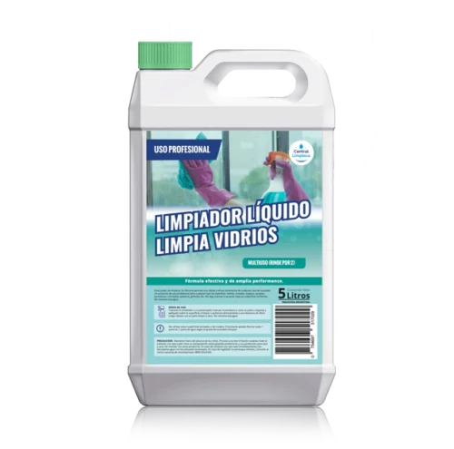 Limpiador líquido limpia vidrios y multiuso x 5 litros