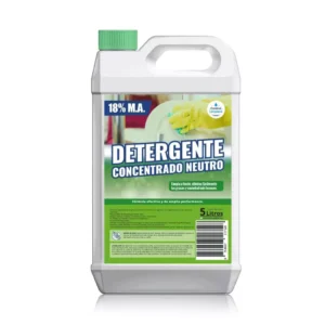 Detergente concentrado neutro 18% M.A. x5 litros